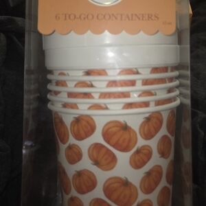 Pumpkin Design To-Go Containers - Set of 6